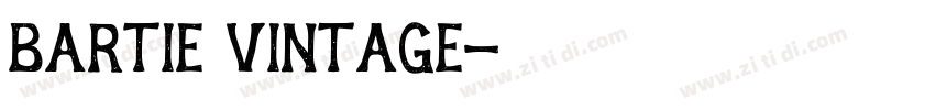 Bartie Vintage字体转换